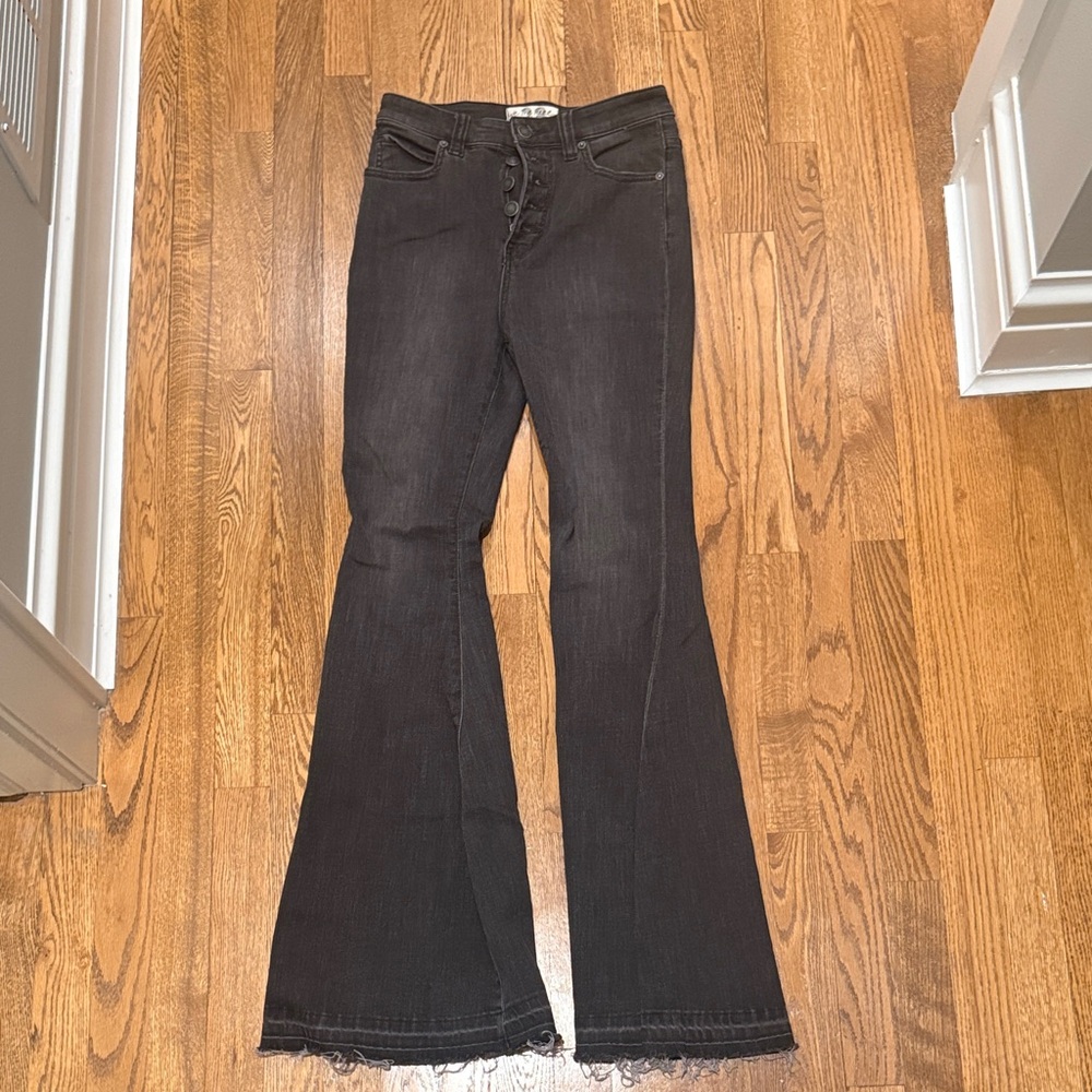 Free People Boot Cut Black Jeans